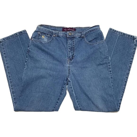 VINTAGE Gloria Vanderbilt Light Wash Stretch Jeans - Picture 2 of 10